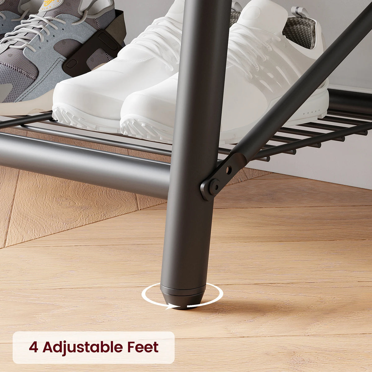 TWISTER.CK Entryway Coat Rack Bench with Shoe Storage and Hooks