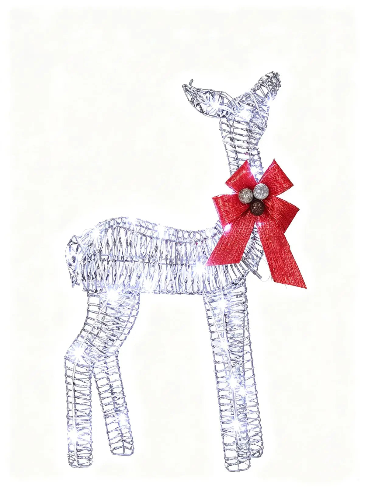 Lighted Christmas Deer Family Set With Energy Efficient LED Lights
