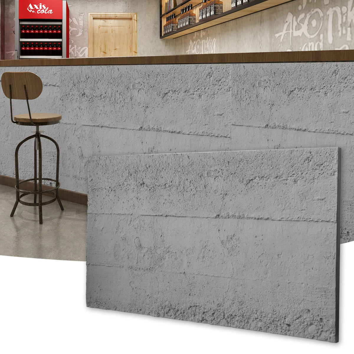 Art3d Cement Texture 3D Wall Panels for Interior Home Decor