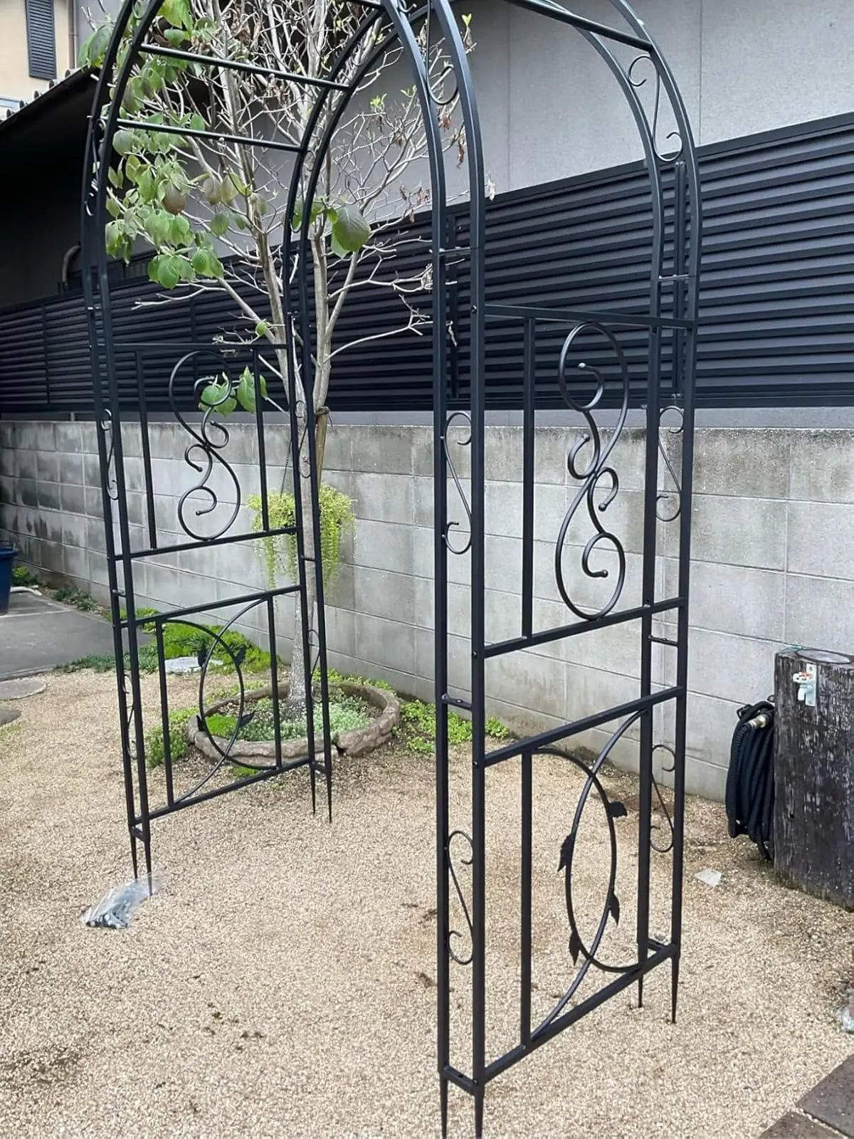 Heavy Duty Metal Garden Arbor Vine Frame Trellis For Climbing Plants Arch Iron Outdoor