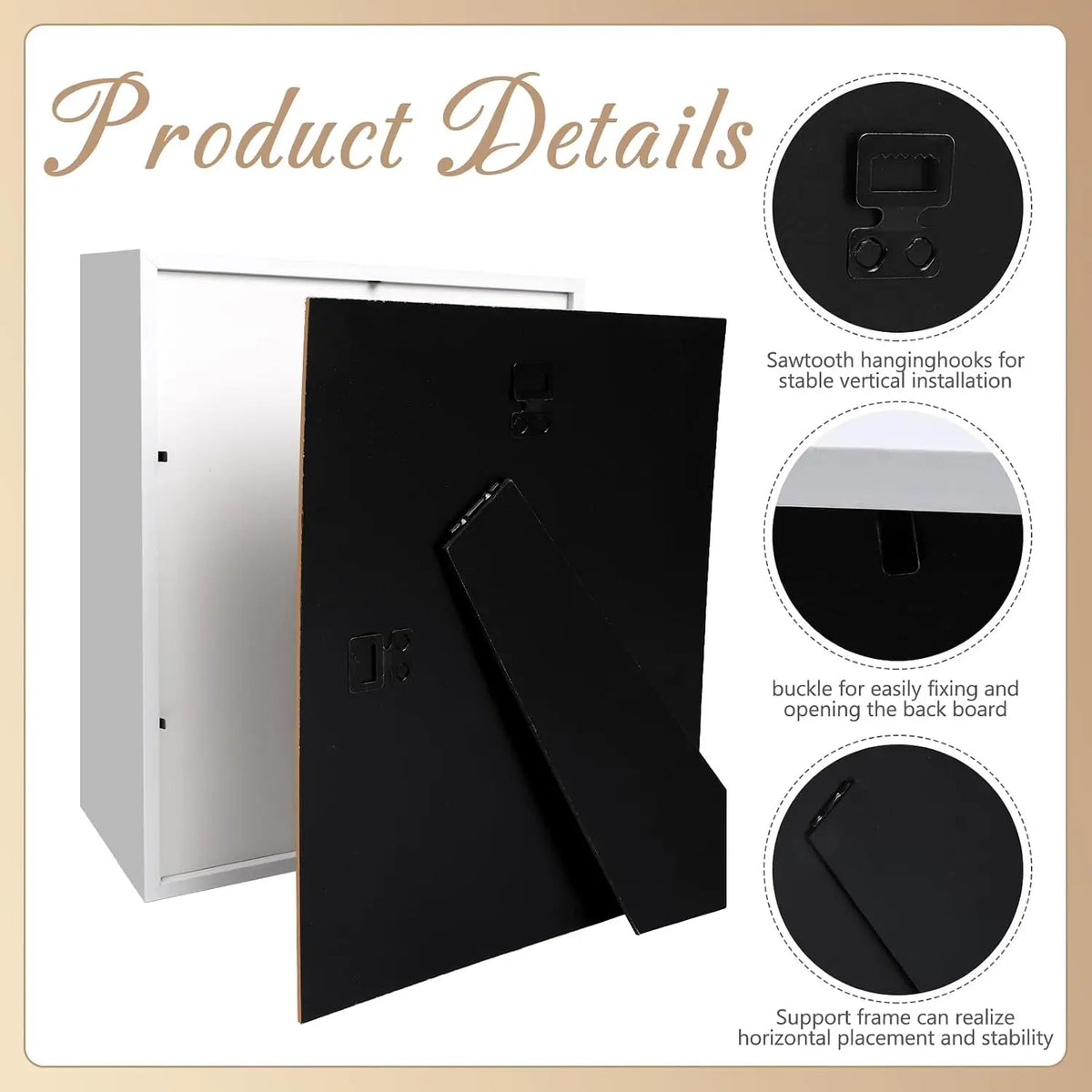Four Pack Deep Display Shadow Box Frames For Keepsakes