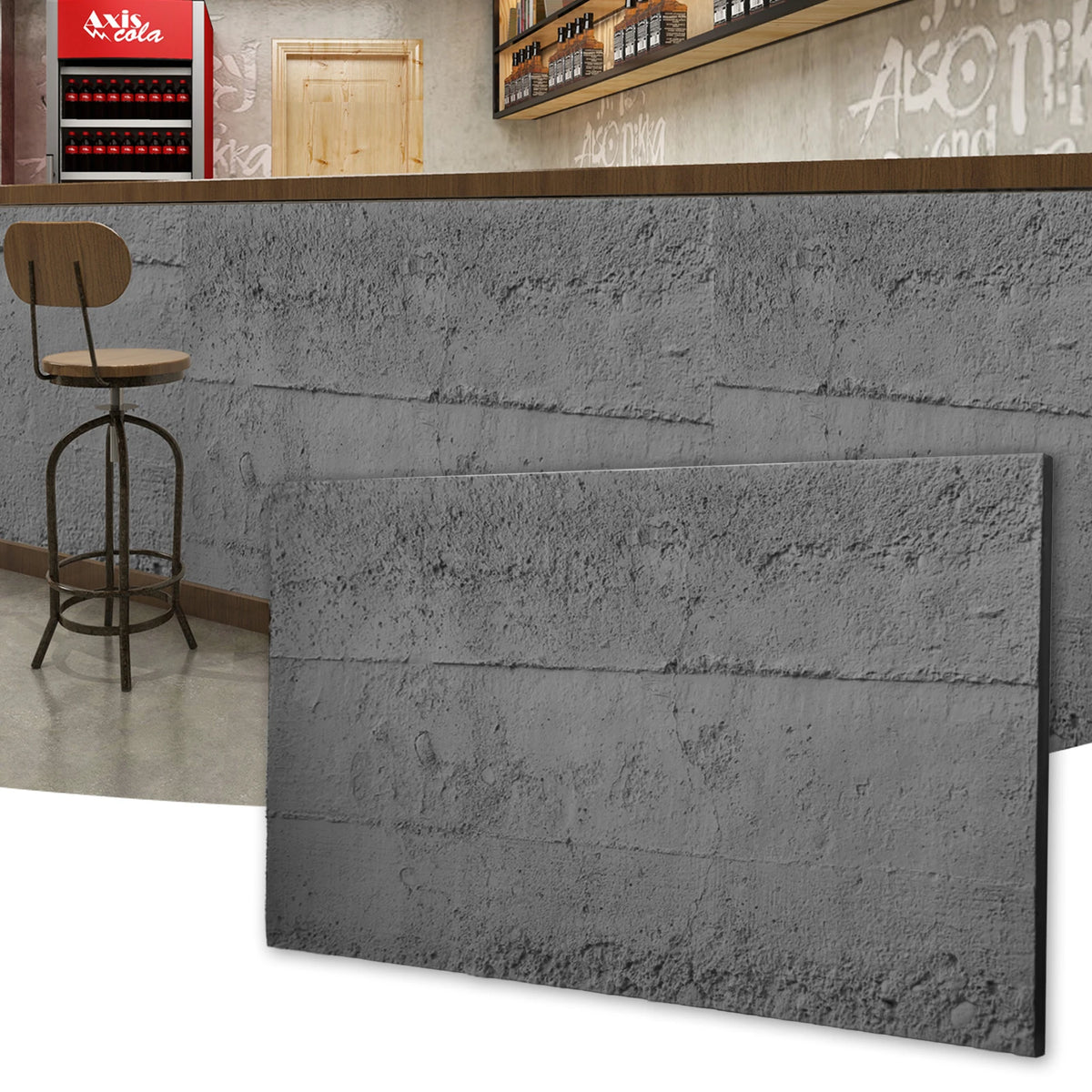 Art3d Cement Texture 3D Wall Panels for Interior Home Decor