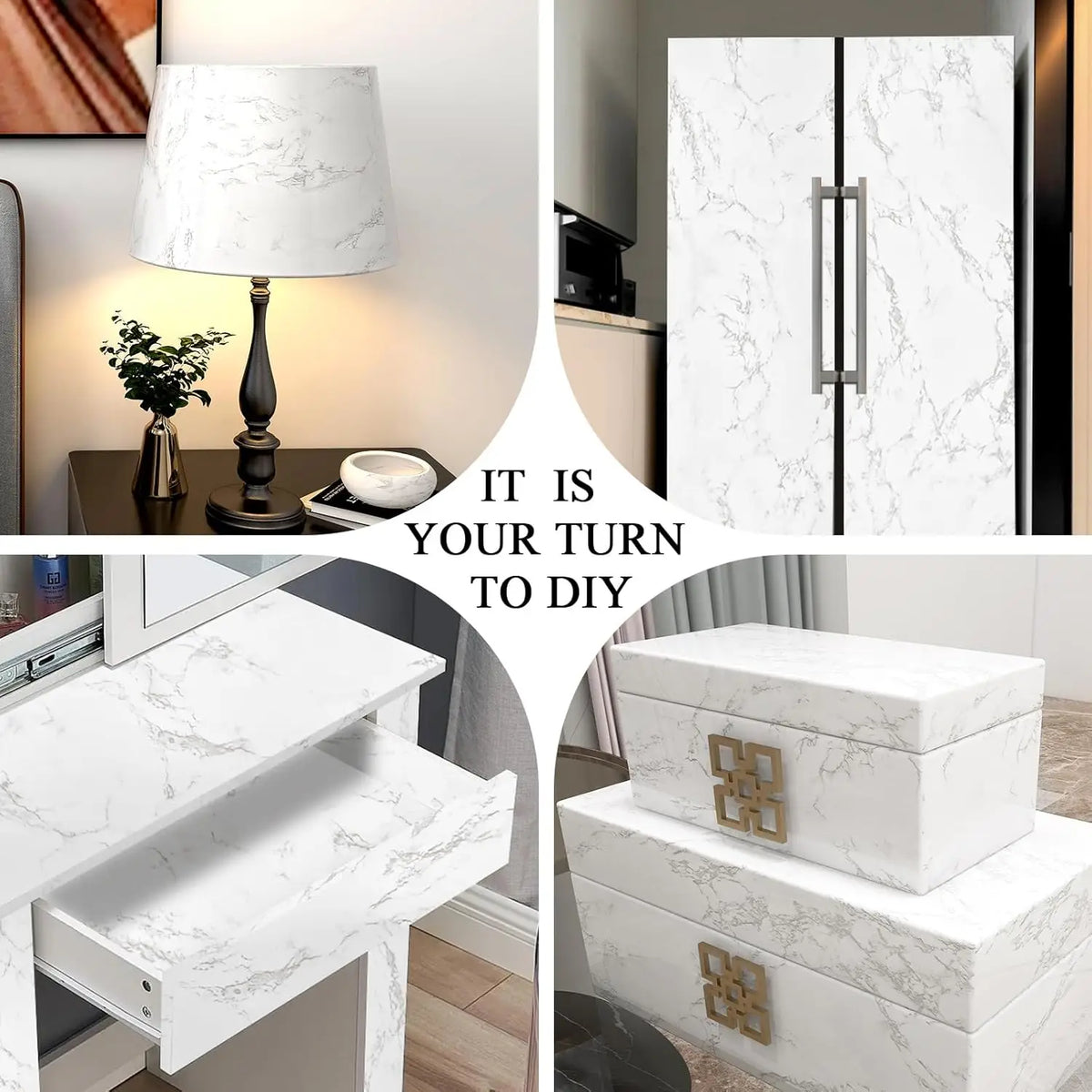 Marble Self Adhesive Waterproof Vinyl Contact Paper for Home Decor