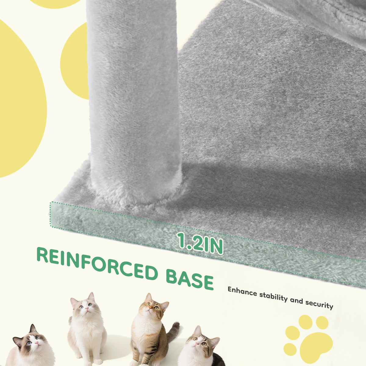 JHK Multi Level Cat Tree With Sisal Posts And House