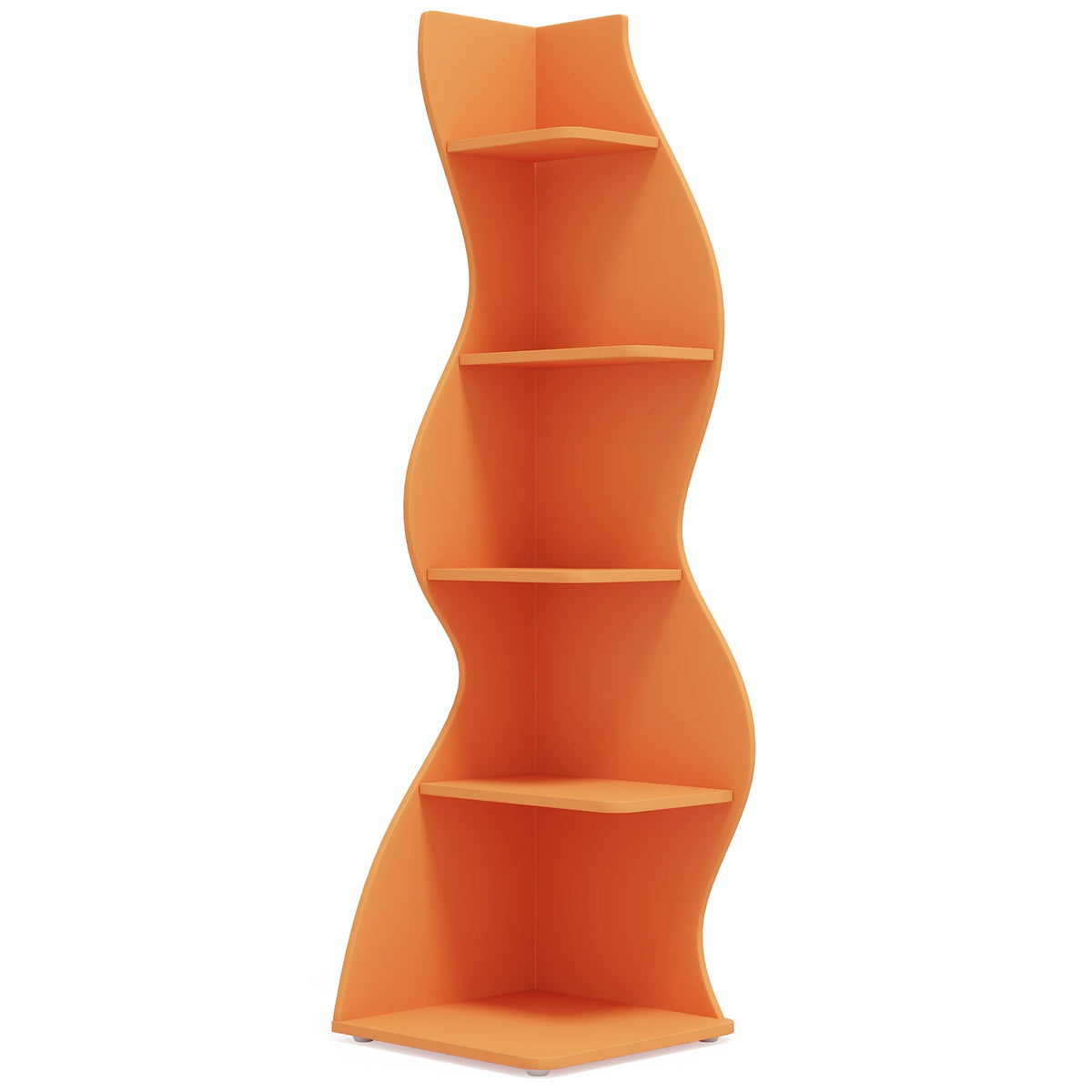 Tribesigns Modern Corner Bookshelf Storage Rack and Plant Stand