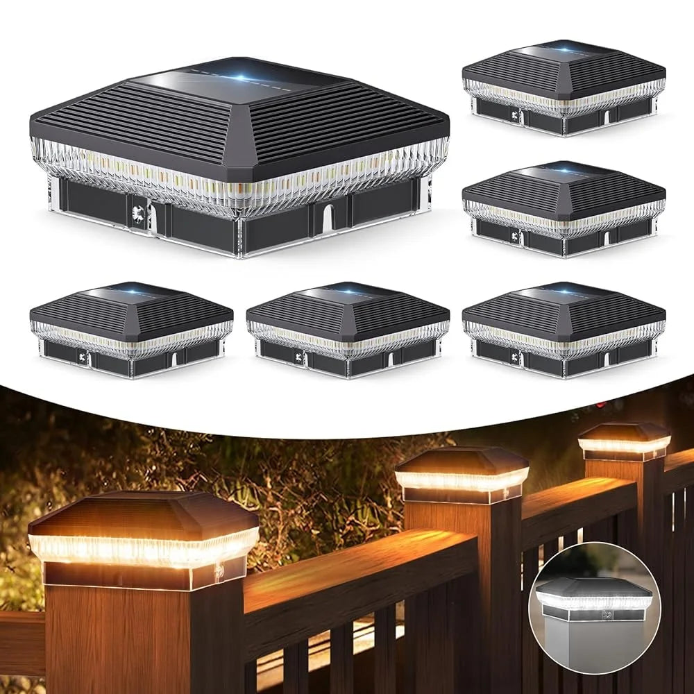 Outdoor Solar Post Lights With 40 LEDs And Three Modes