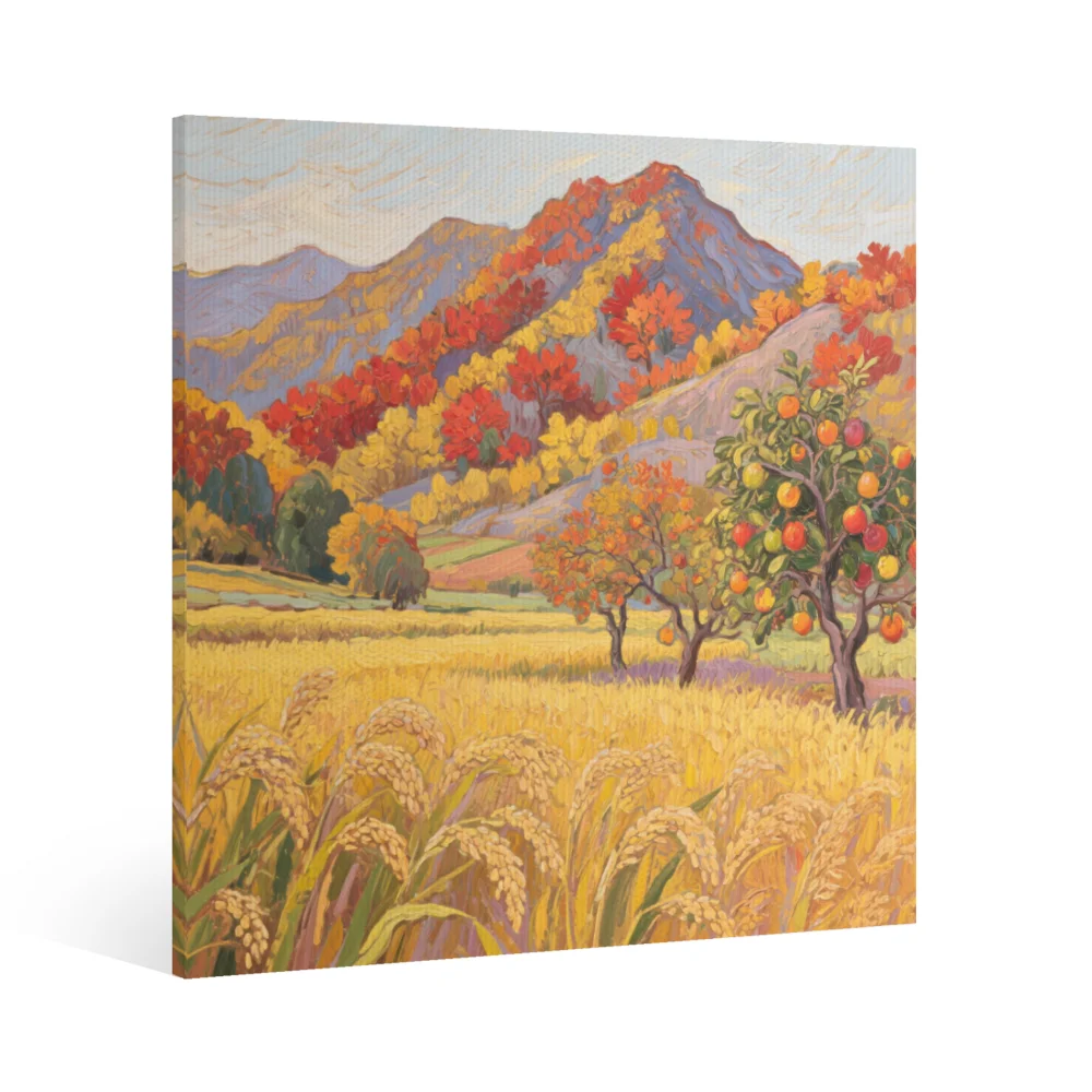 Four Seasons Landscape Canvas Wall Art Print For Home Decor