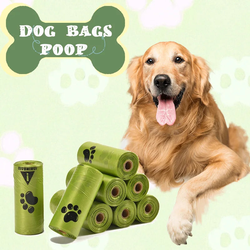 Extra Thick Leak Proof Dog Waste Bags With Paw Prints