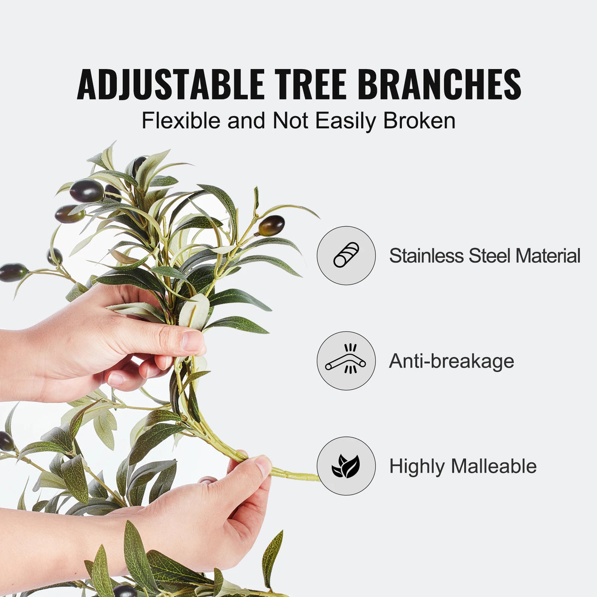 SucceBuy Artificial Olive Tree With Anti Tip Protection