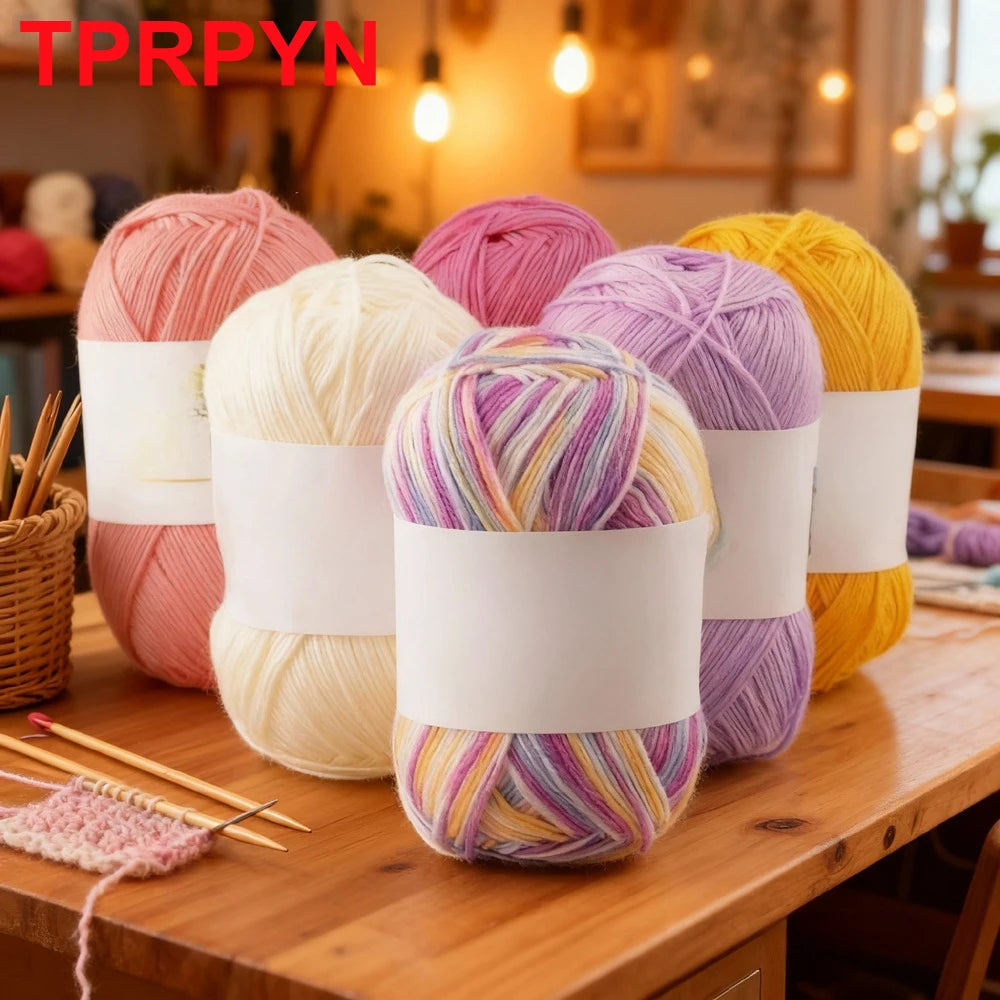 Bamboo Cotton Blend Knitting Yarn For Crochet And DIY Crafts