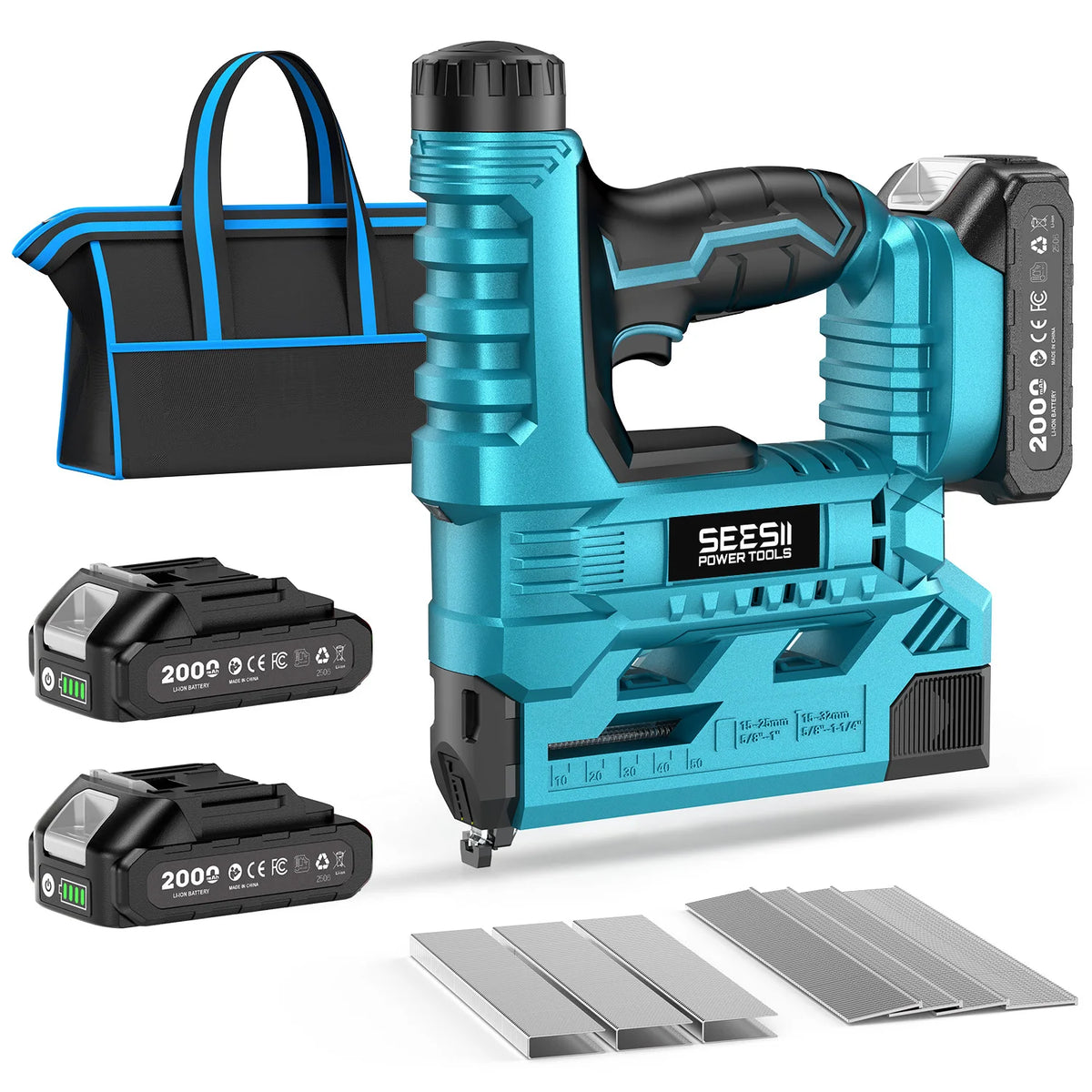 Seesii Cordless Brad Nailer And Stapler For Furniture Projects