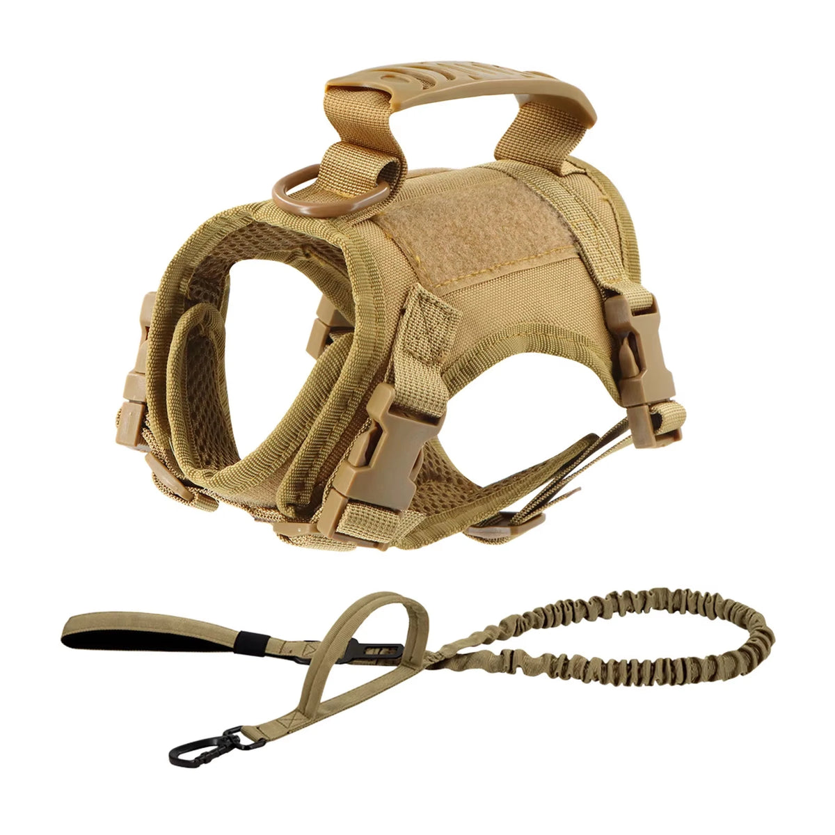 PETRAVEL Tactical Puppy Harness and Leash Set for Training Walks