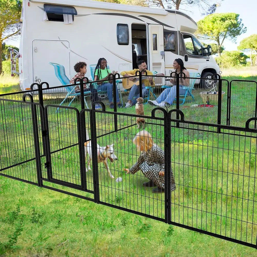 Heavy Duty Portable Outdoor Dog Playpen With 16 Panels