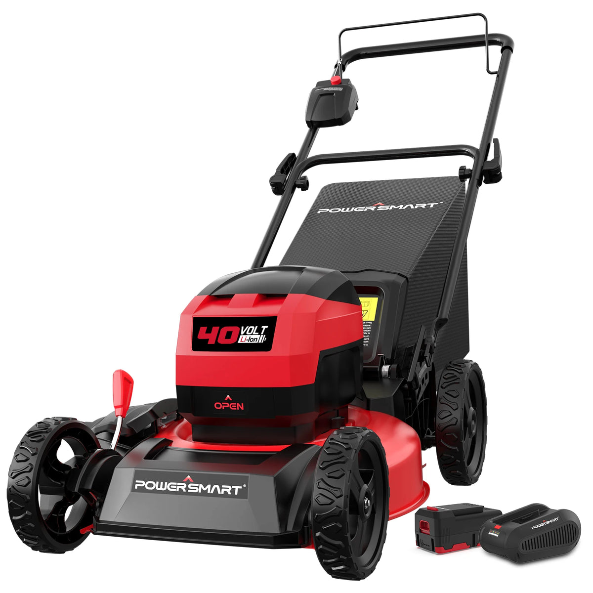 PowerSmart 40V Cordless Brushless Lawn Mower With Battery And Charger