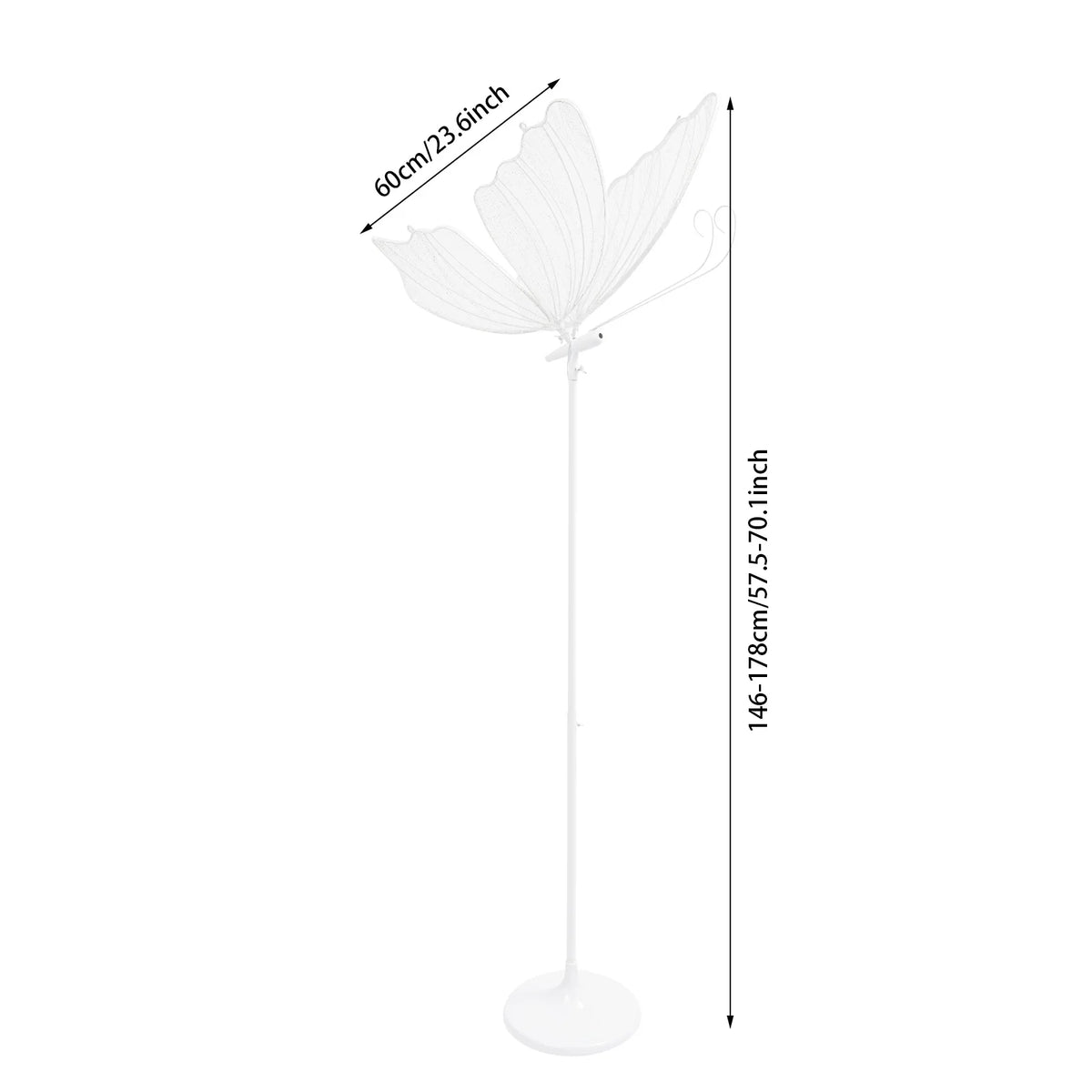 Romantic Butterfly LED Floor Lamp For Wedding And Home Decor