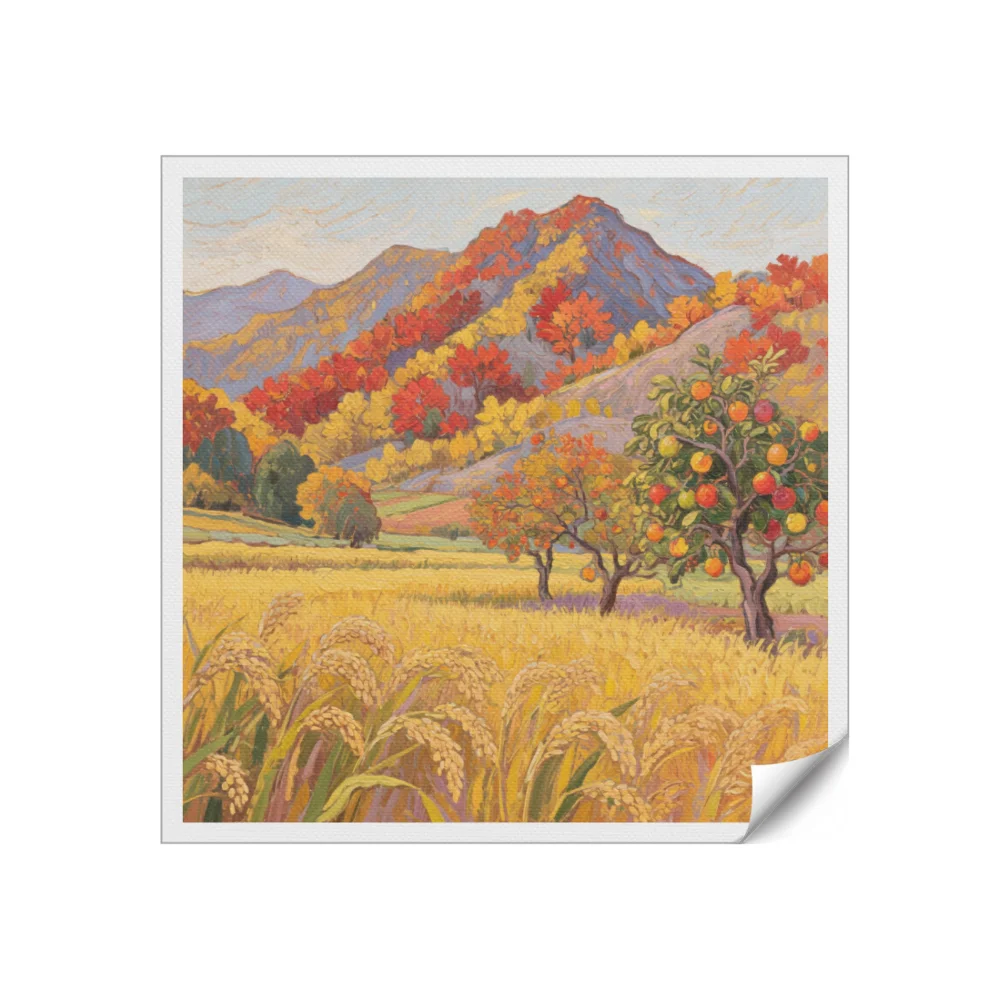 Four Seasons Landscape Canvas Wall Art Print For Home Decor
