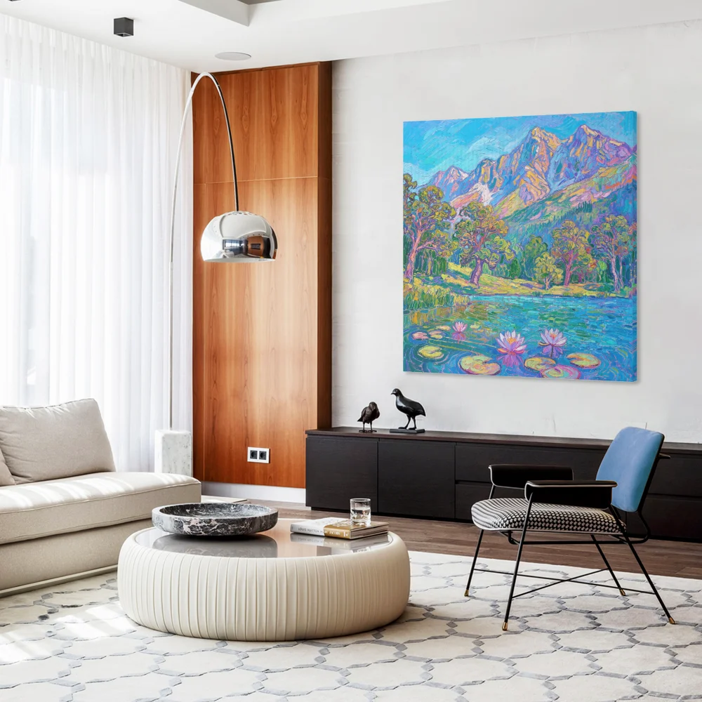 Four Seasons Landscape Canvas Wall Art Print For Home Decor