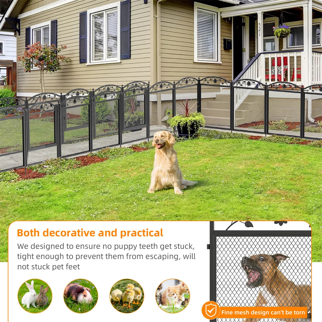 Bingopaw DIY Heavy Duty Dog Playpen Outdoor Indoor Fence With Waterproof Pad For Whelping And Training