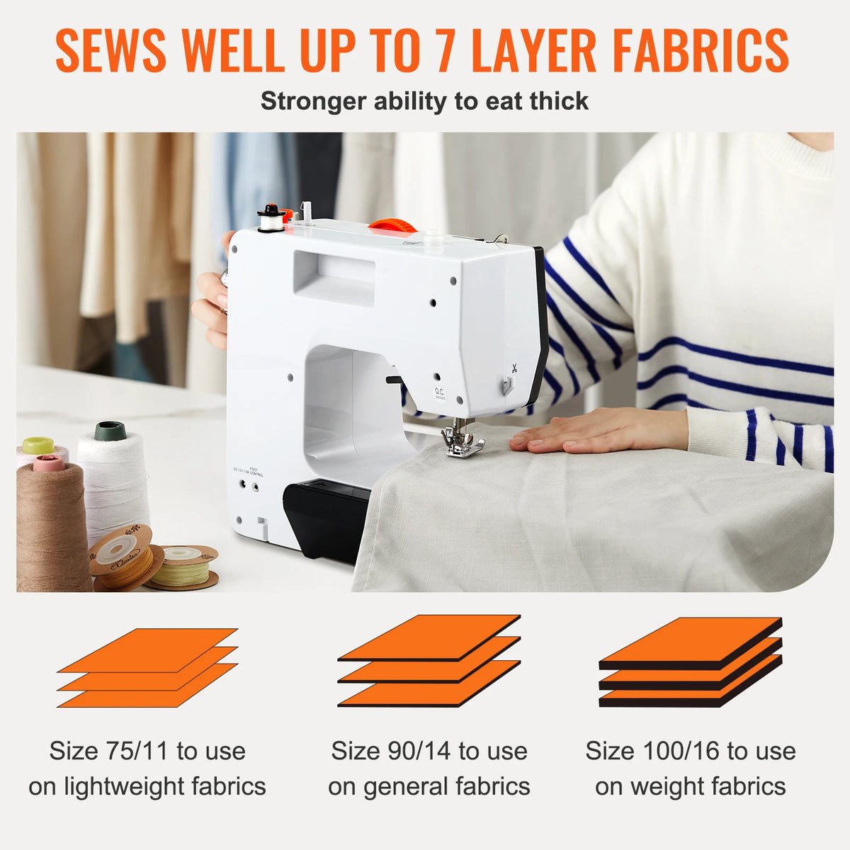 SucceBuy Portable Sewing Machine With 38 Built In Stitches