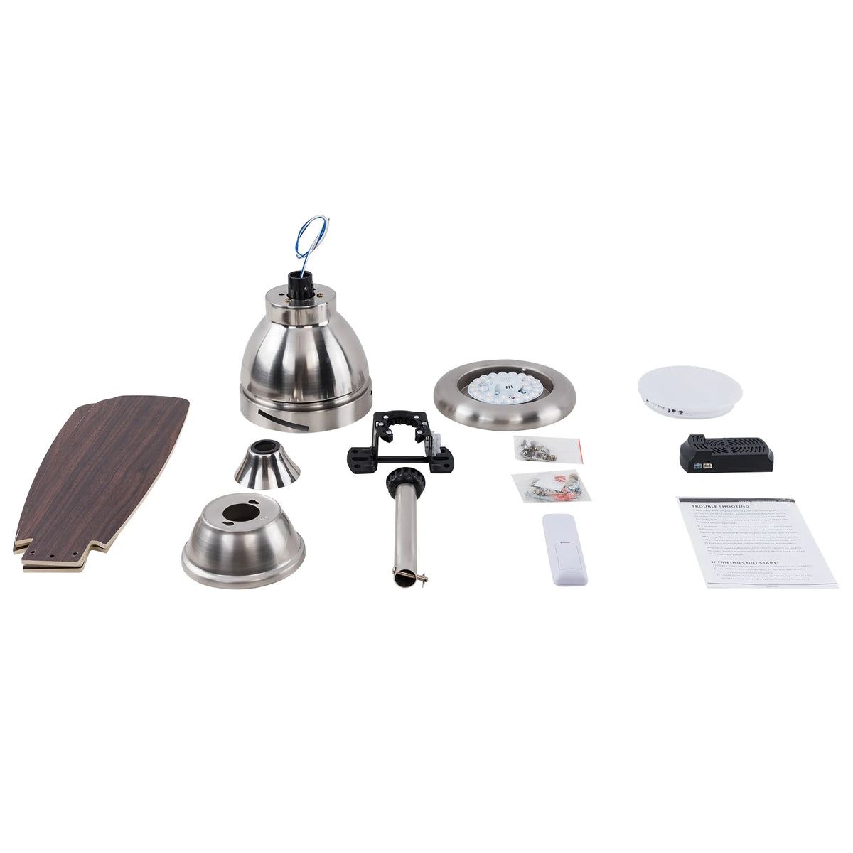 Modern LED Ceiling Fan Light With Remote Control Quiet Fan