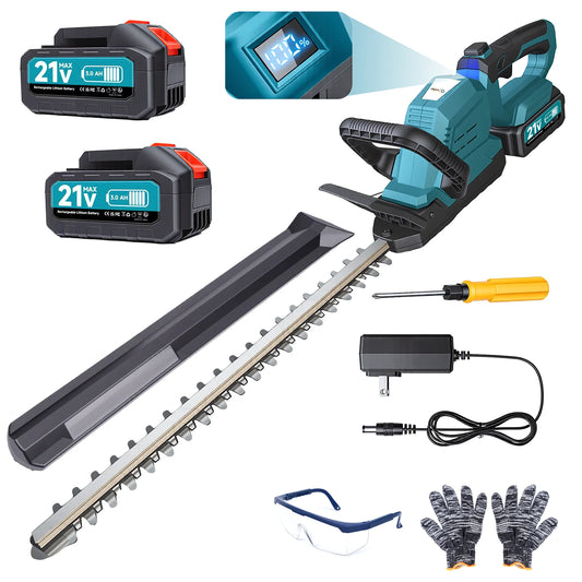 XYSD Cordless Hedge Trimmer With Battery And Rotating Head