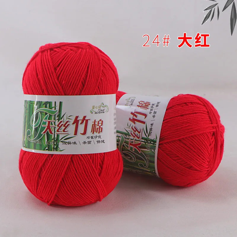 Bamboo Cotton Blend Knitting Yarn For Crochet And DIY Crafts