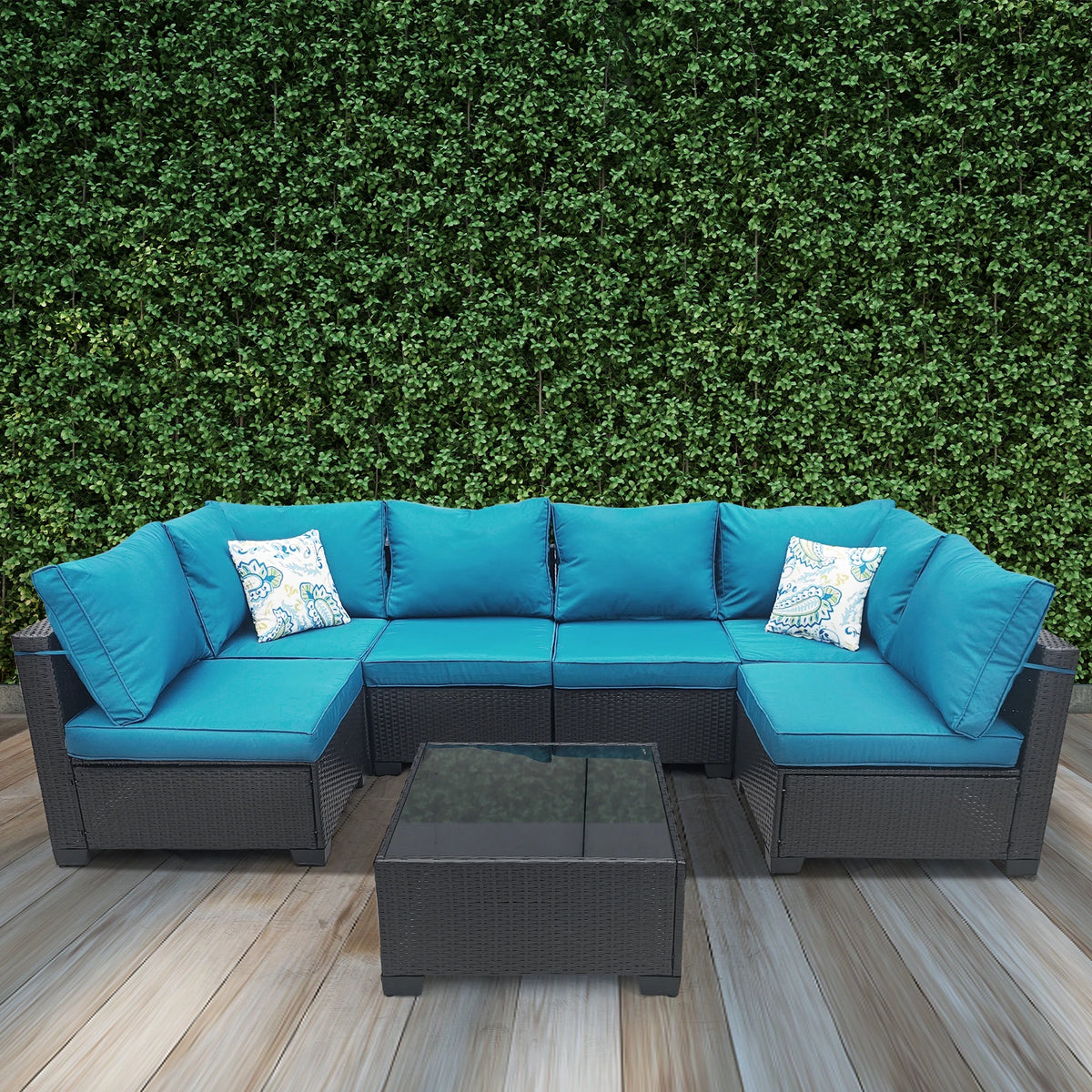 All Weather Wicker Outdoor Patio Conversation Furniture Set