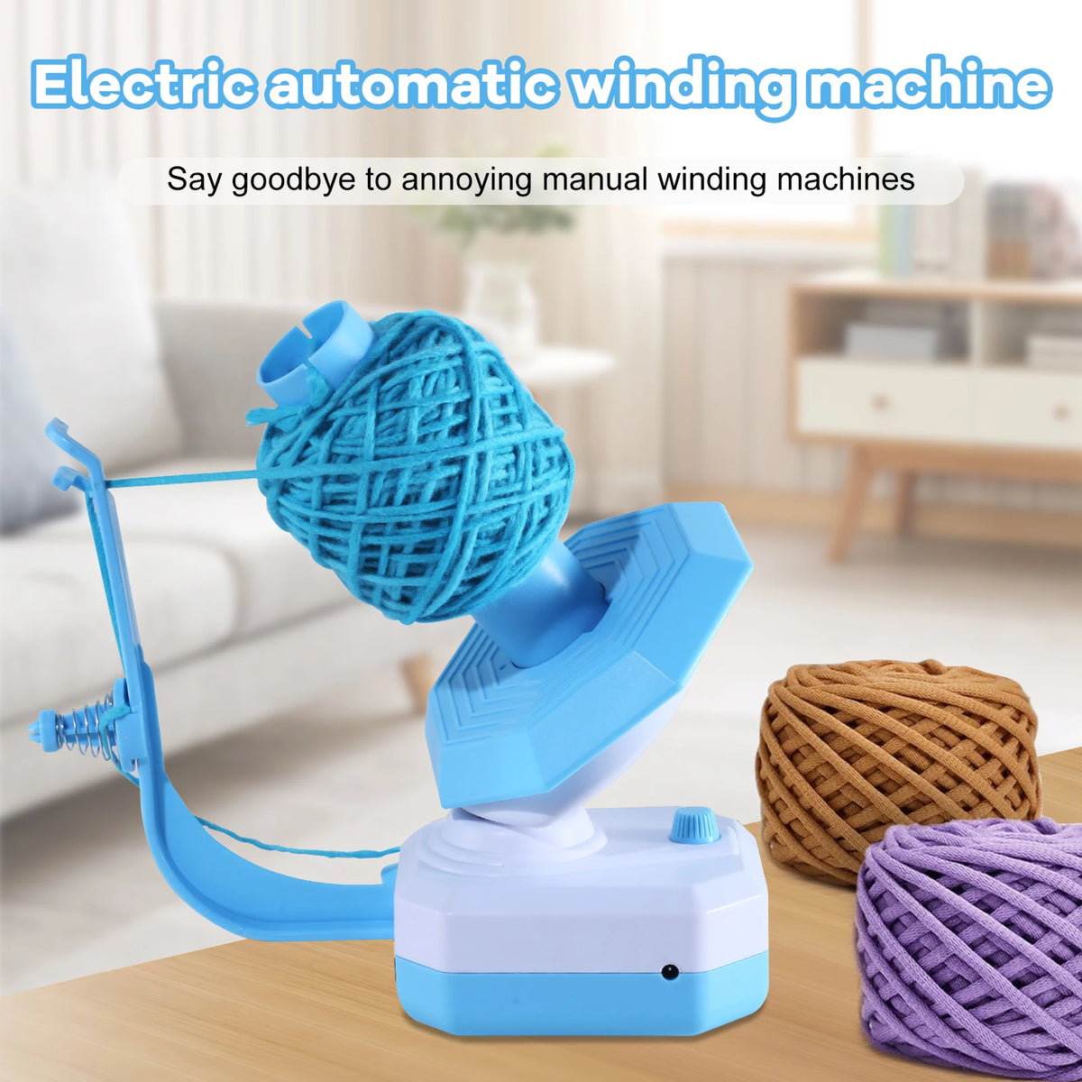 Electric Yarn Ball Winder With USB Port For Knitting Projects