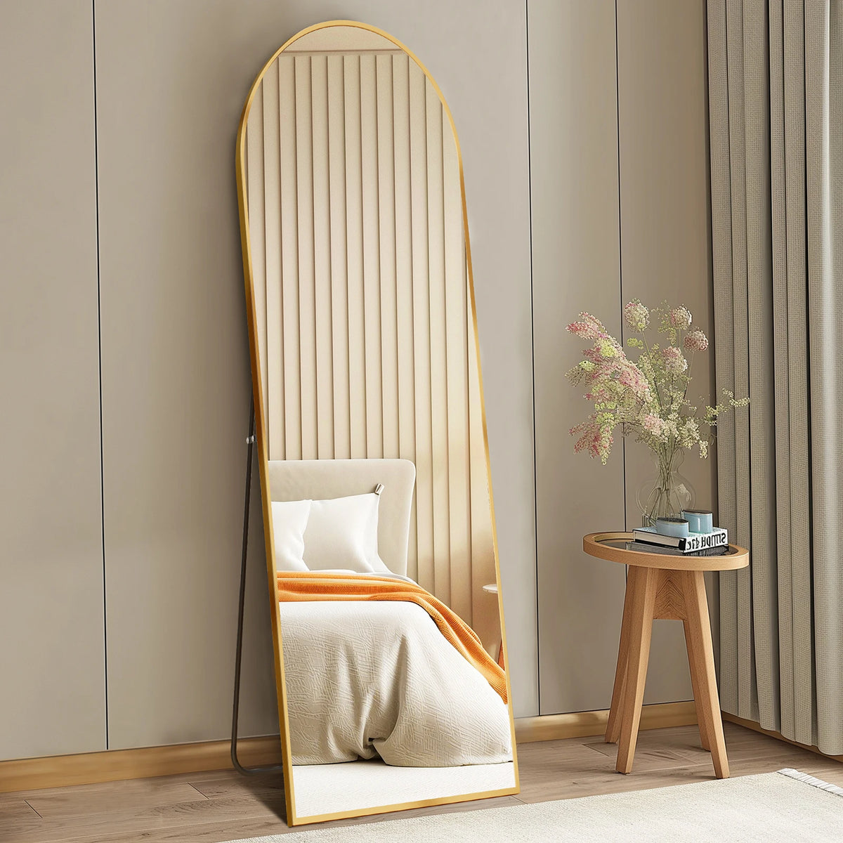 MCQ Arched Full Length Mirror With Stand And Wall Mount