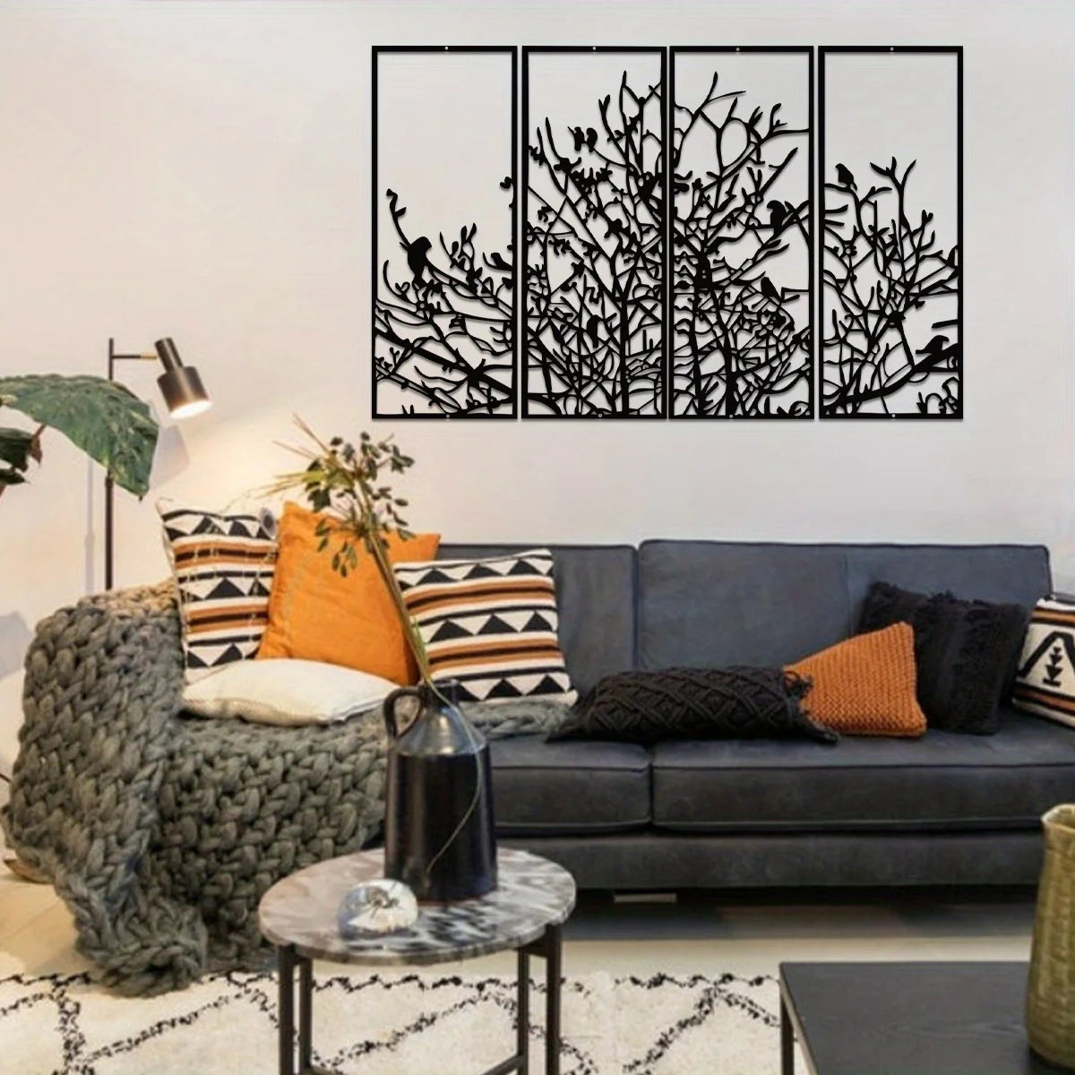 Metal Tree Of Life Wall Art For Modern Home Decor