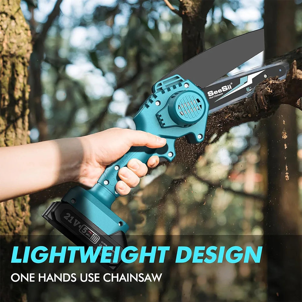 Seesii Cordless Mini Chainsaw for Makita Battery Wood Cutting
