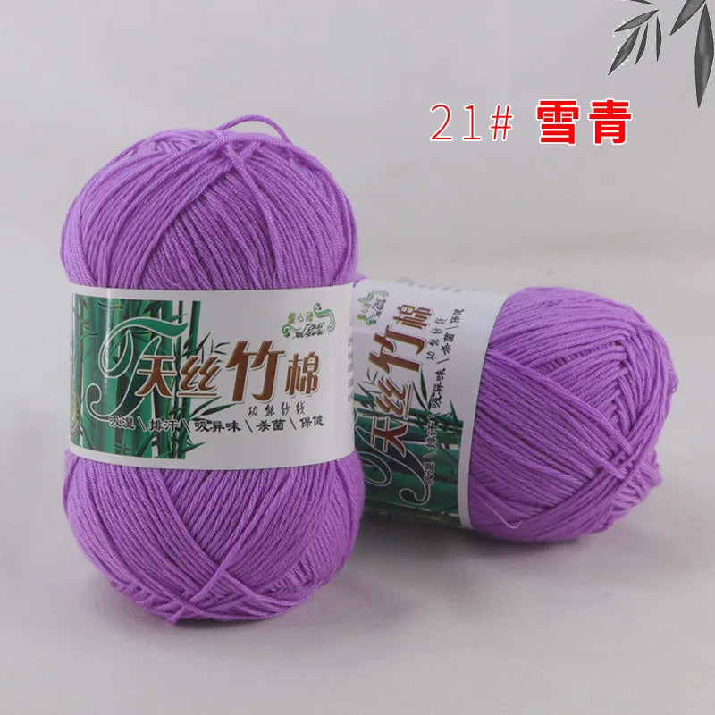 Bamboo Cotton Blend Knitting Yarn For Crochet And DIY Crafts