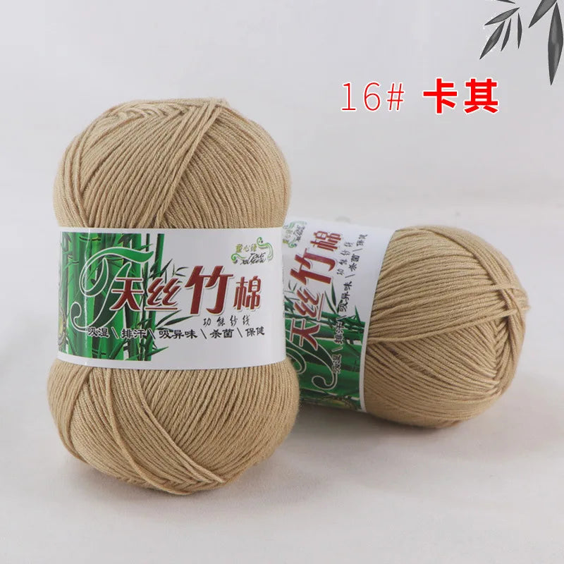 Bamboo Cotton Blend Knitting Yarn For Crochet And DIY Crafts