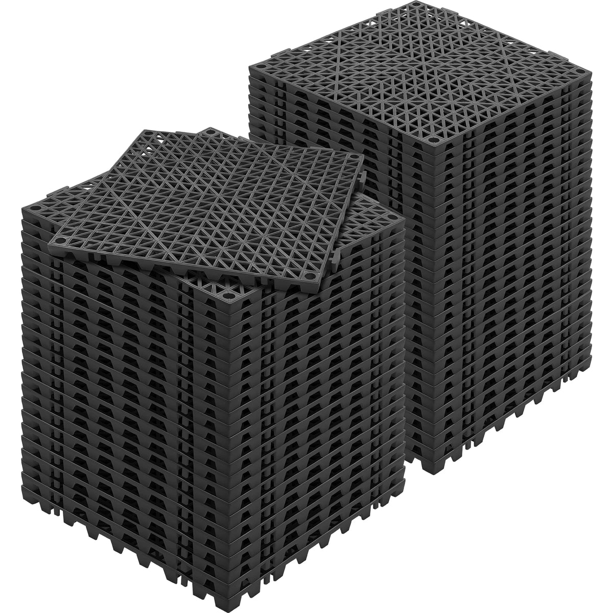 SucceBuy Interlocking Nonslip Drainage Floor Tiles for Bathrooms