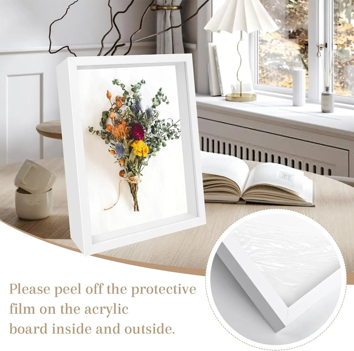 Four Pack Deep Display Shadow Box Frames For Keepsakes