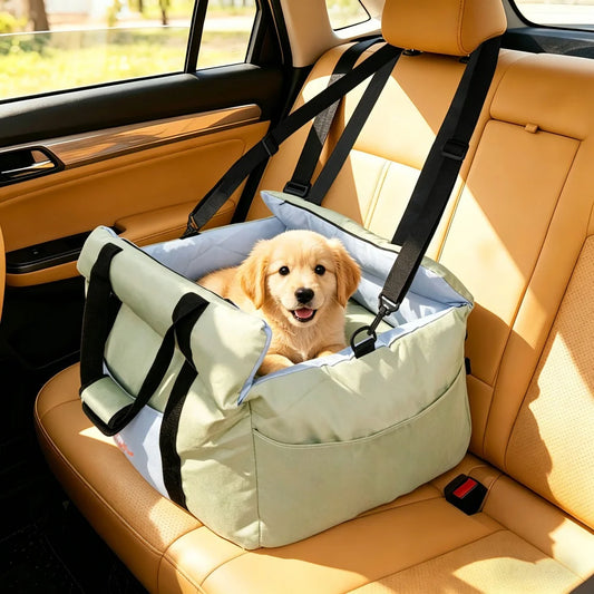 BORWART Portable Dog Car Seat For Safe Pet Travel