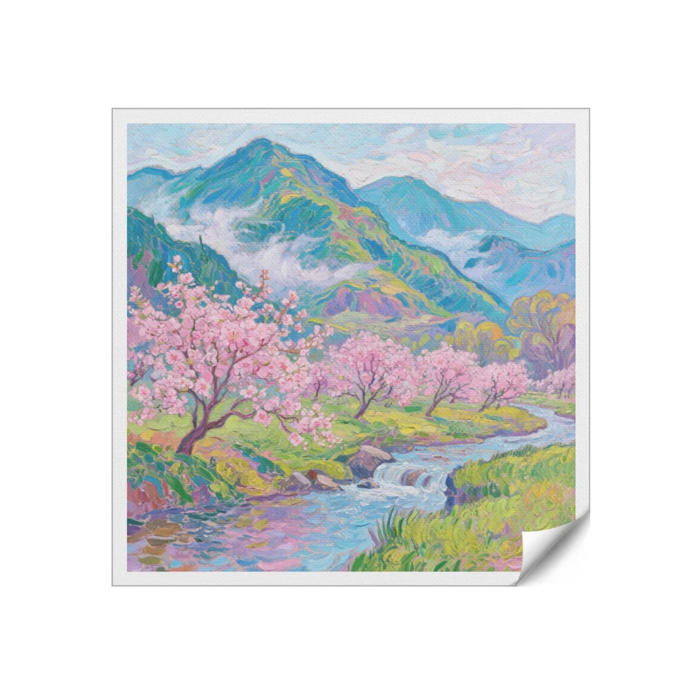 Four Seasons Landscape Canvas Wall Art Print For Home Decor
