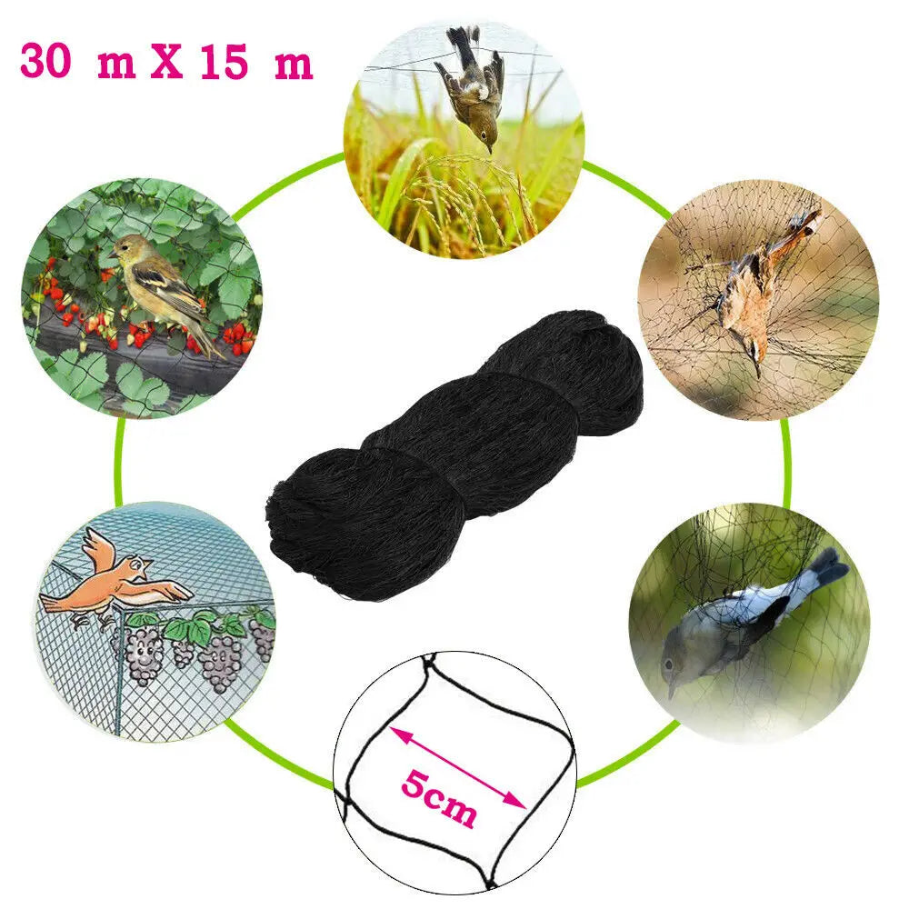 Heavy Duty Nylon Bird Netting For Garden Protection Of Fruit Trees, Plants, And Vegetables
